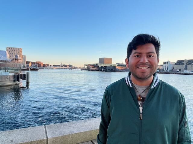 Pablo on the river in copenhagen