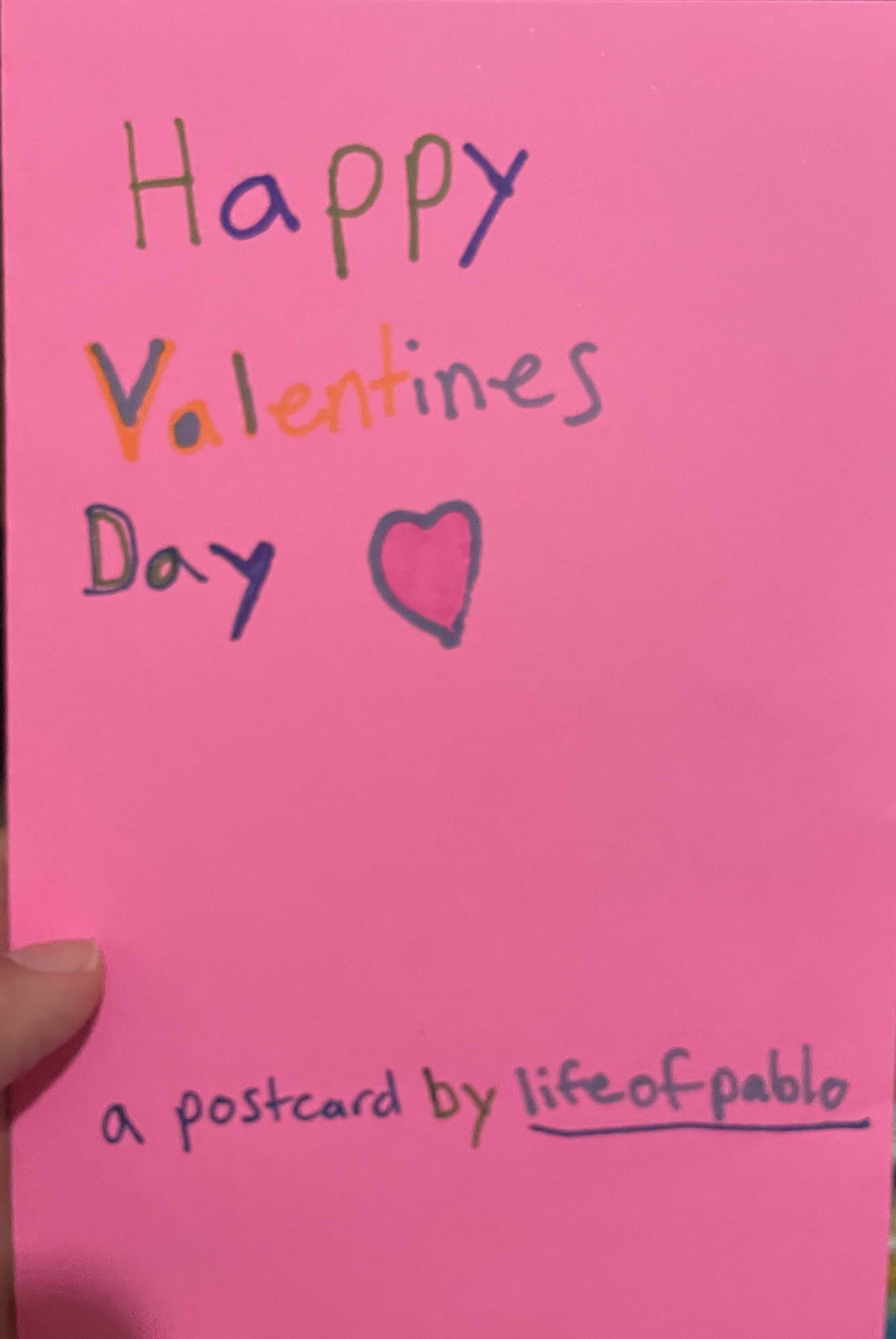 Colorful Valentines Day Card