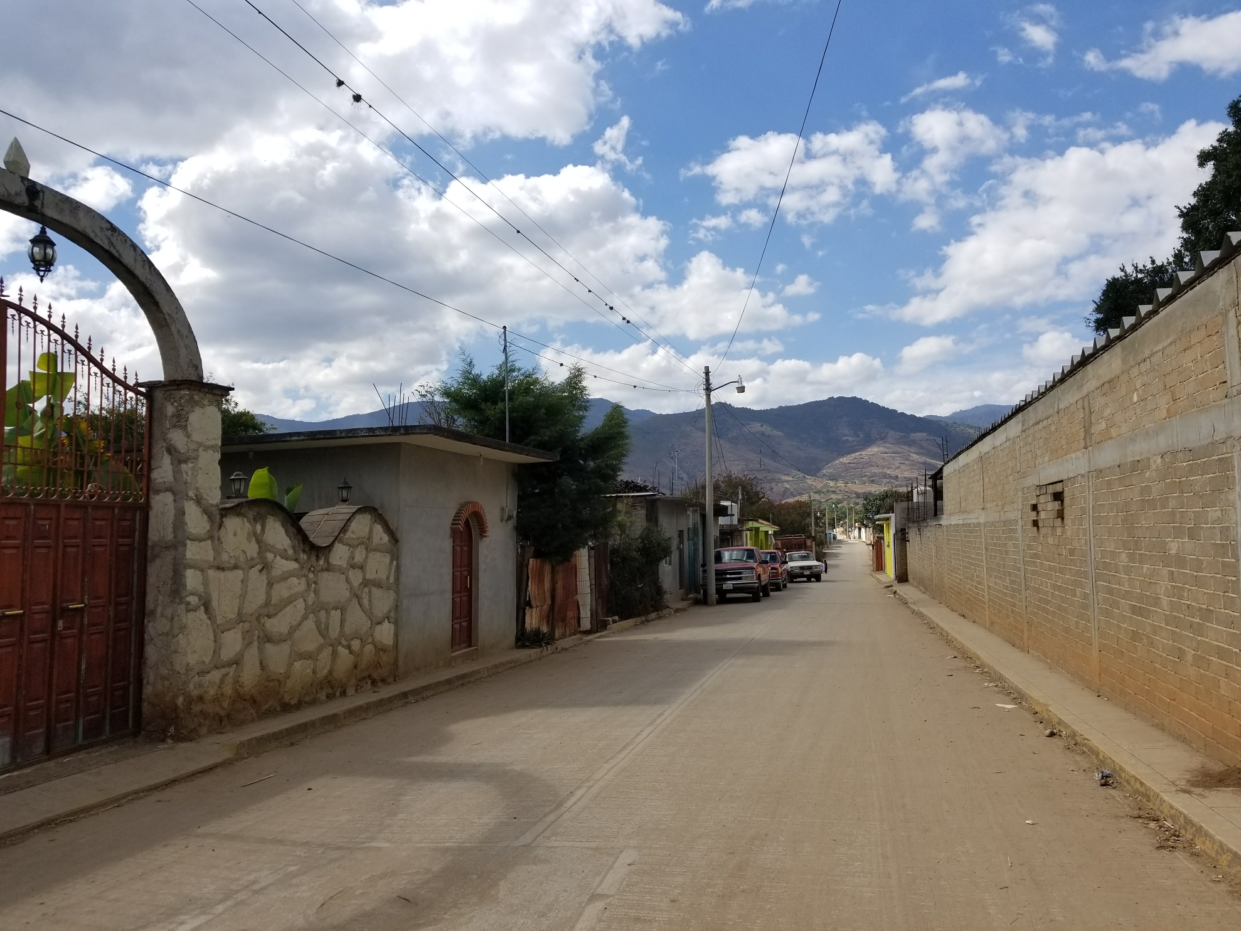 streetview of a small town in Oaxaca streetview of a small town in Oaxaca